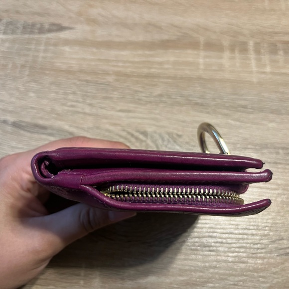 GUCCI Abbey GG Chishima Bifold Purple Leather Wallet - Picture 9 of 13